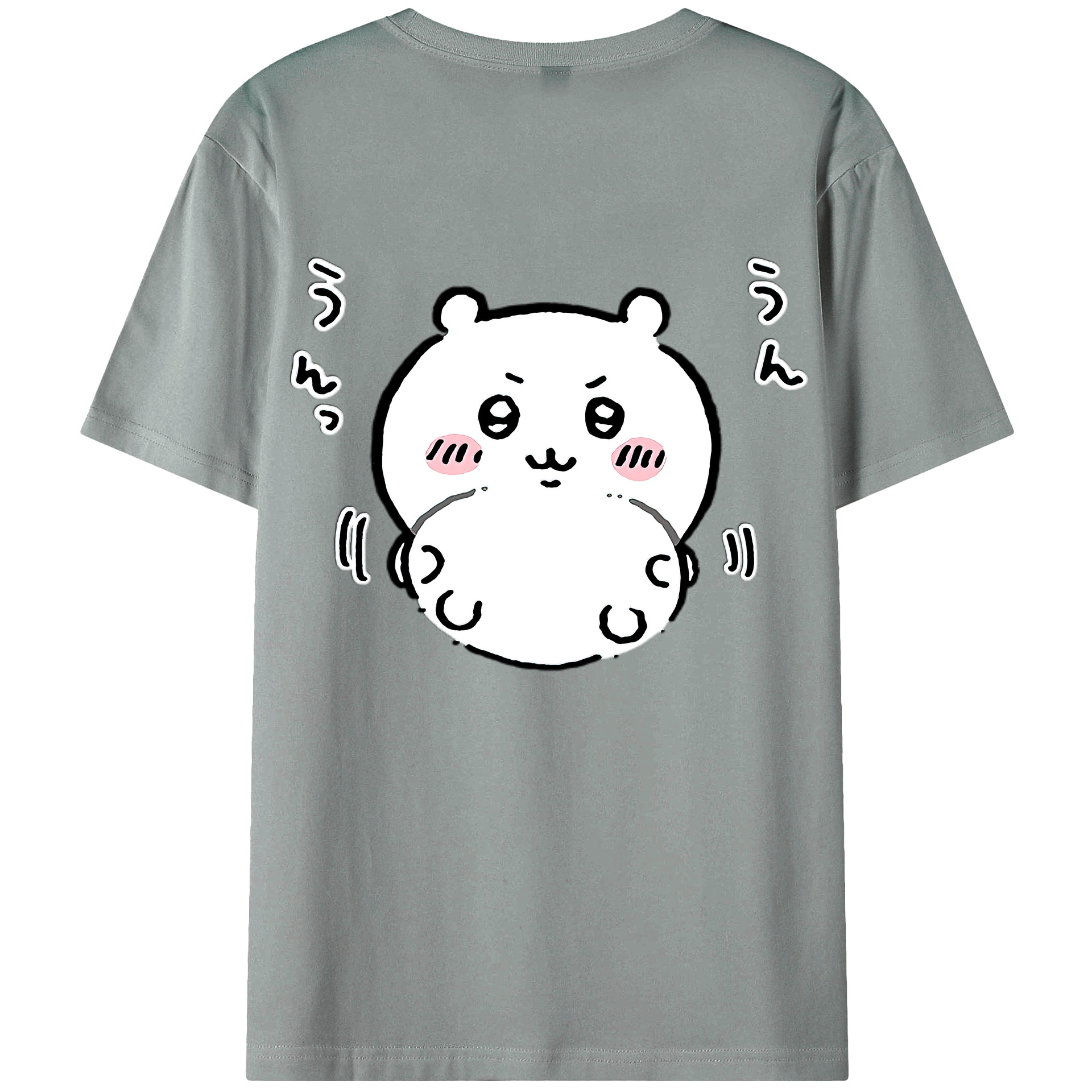（画像用） ちいかわ ちいかわ Chii-kawa chiikawa 綿100％ メンズ半袖Tシャツ（バックプリント） 通気性